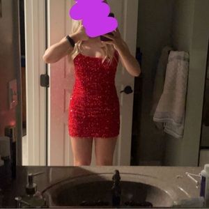 Dress from Lucy in the Sky, Bright Red sequin dress, XS